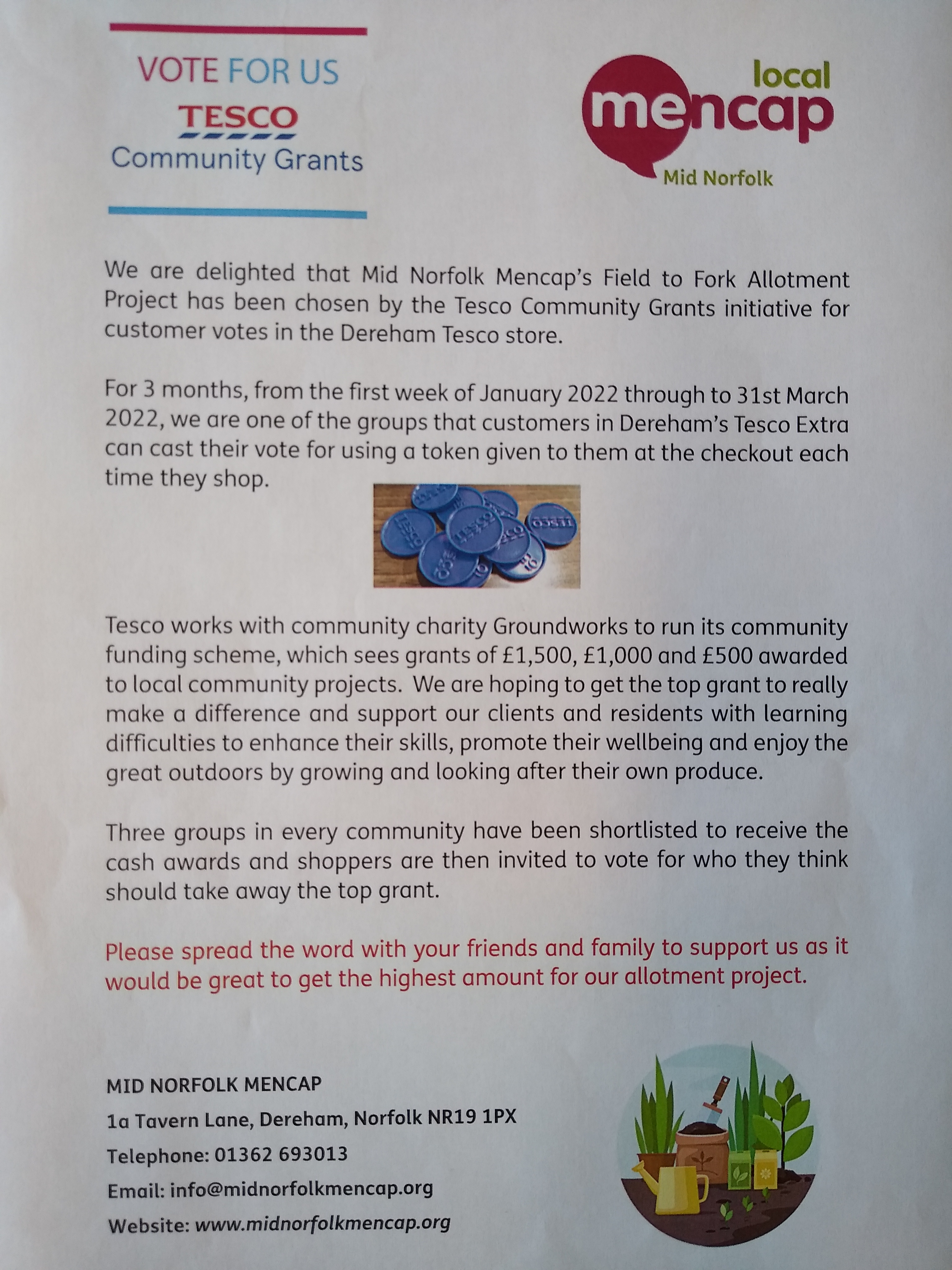 Tesco Community Grant - our Field to Fork Allotment Project image